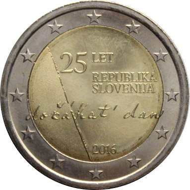 2 евро 2016 г. (25 лет независимости)