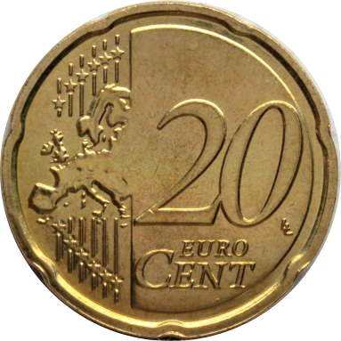 20 евроцентов 2008 г.