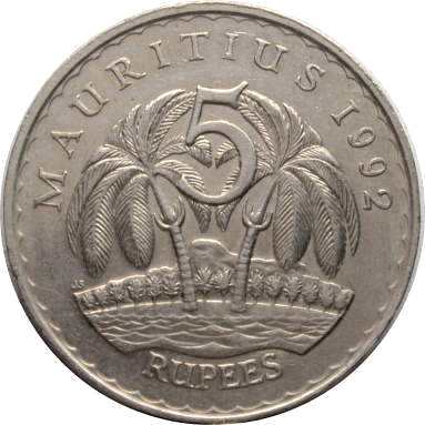 5 рупий 1992 г.