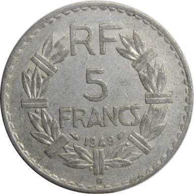 5 франков 1949 г.