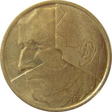 5 франков 1986 г. (Belgique)
