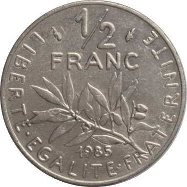 1/2 франка 1985 г.