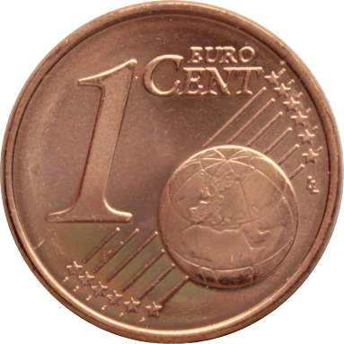 1 евроцент 2004 г.