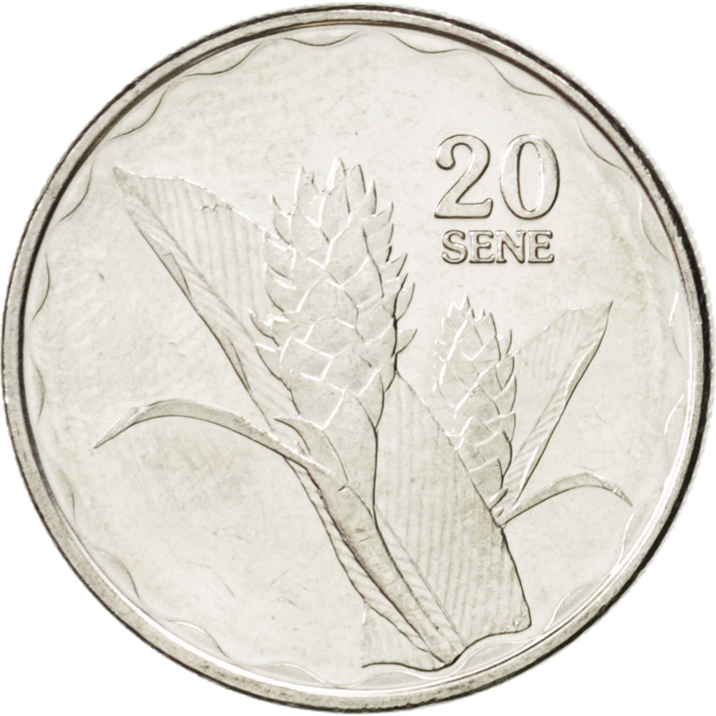 Монета 20. Монета sene. 10 Сене. Самоа. 2011 Год. UNC. UNC 50/20.