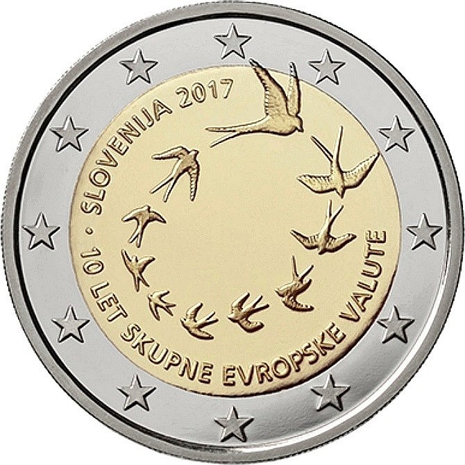 Словения - 10-я годовщина введения евро в Словении