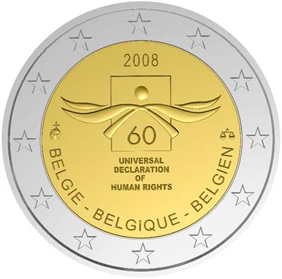Бельгия - 60-летие Декларации по правам человека