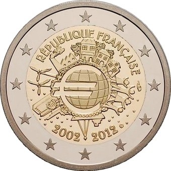 Франция - 10 лет наличному евро