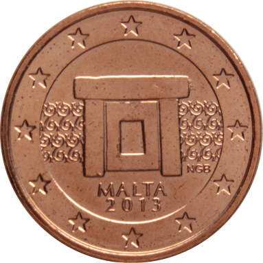 1 евроцент 2013 г.