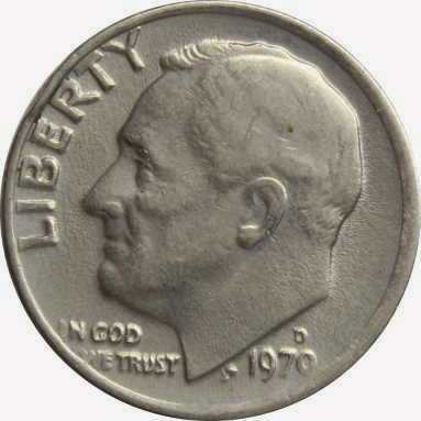 1 дайм (10 центов) 1970 г.