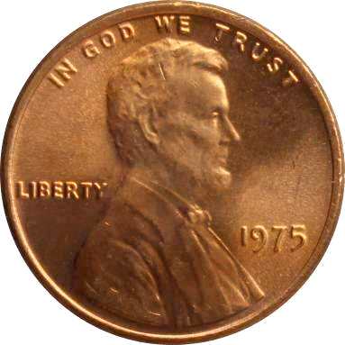 1 цент 1975 г.