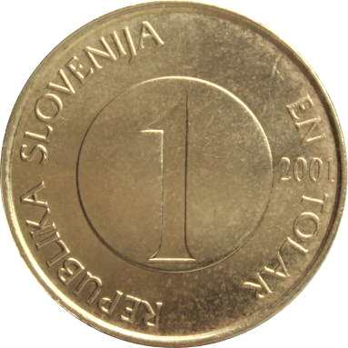 1 толар 2001 г.