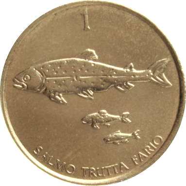 1 толар 2001 г.