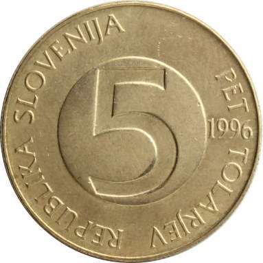 5 толаров 1996 г.