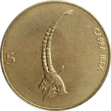 5 толаров 1996 г.