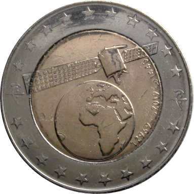100 динаров 2018 г. (1-й космический спутник Алжира)