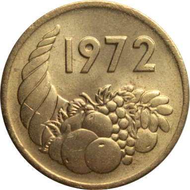 20 сантимов 1972 г. (ФАО - аграрная революция)