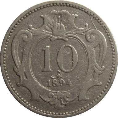 10 геллеров 1894 г.