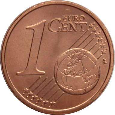 1 евроцент 2004 г.