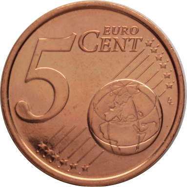 5 евроцентов 2001 г.