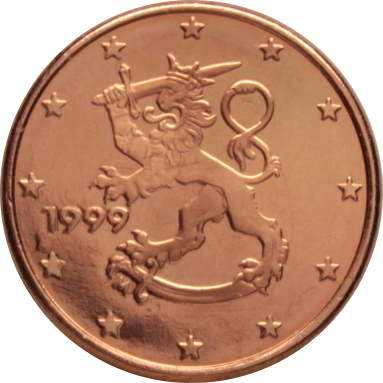 1 евроцент 1999 г.