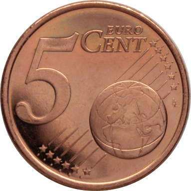 5 евроцентов 2007 г.