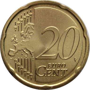 20 евроцентов 2015 г. (F)
