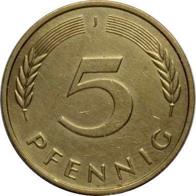 5 пфеннигов 1995 г.