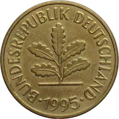 5 пфеннигов 1995 г.