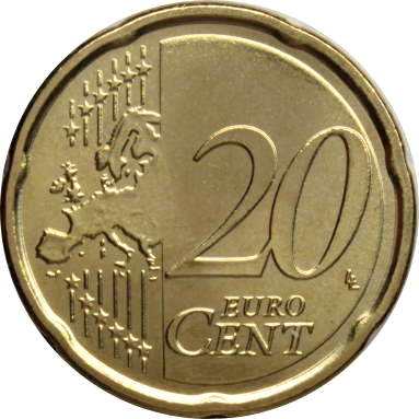 20 евроцентов 2018 г.