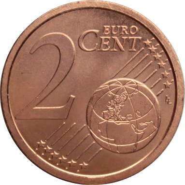 2 евроцента 2010 г.