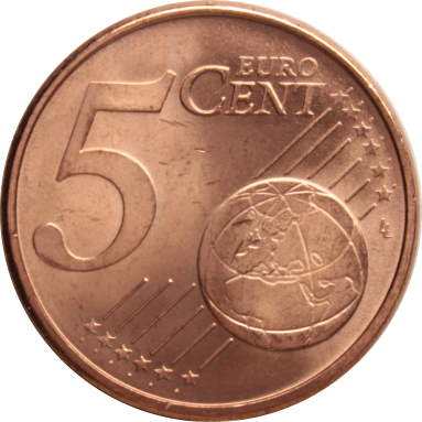 5 евроцентов 2009 г.