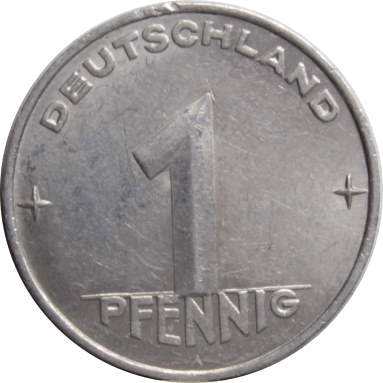 1 пфенниг 1953 г.