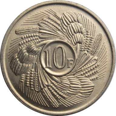 10 франков 1968 г.