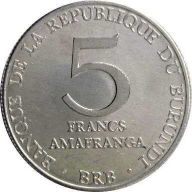 5 франков 1980 г.