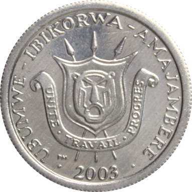 1 франк 2003 г.