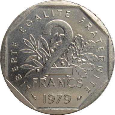 2 франка 1979 г.