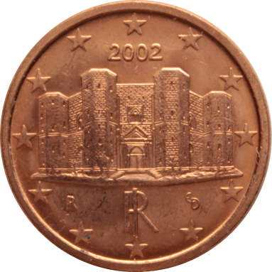 1 евроцент 2002 г.