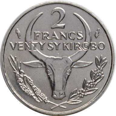 2 франка 1986 г.