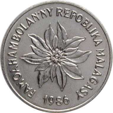 2 франка 1986 г.