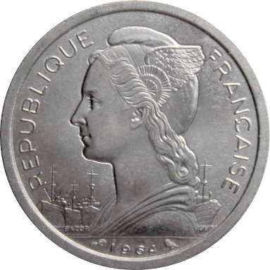 2 франка 1964 г.