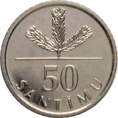 50 сантимов 2009 г.