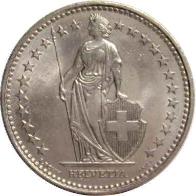 1 франк 2010 г.