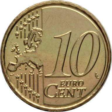 10 евроцентов 2020 г.