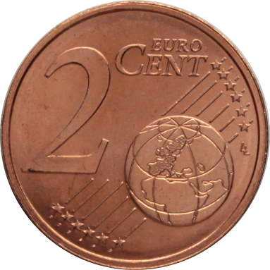 2 евроцента 1999 г.