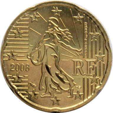 20 евроцентов 2008 г.