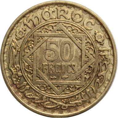 50 франков 1371 (1952) г.