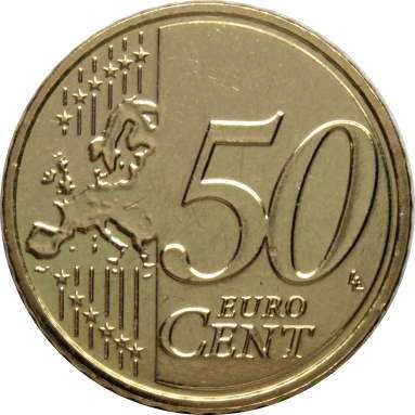 50 евроцентов 2025 г.