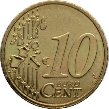 10 евроцентов 2004 г.