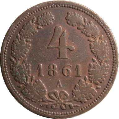 4 крейцера 1861 г.