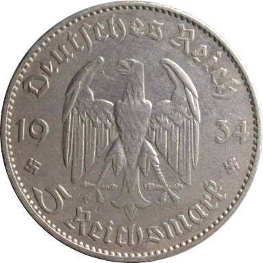 5 марок 1934 г.